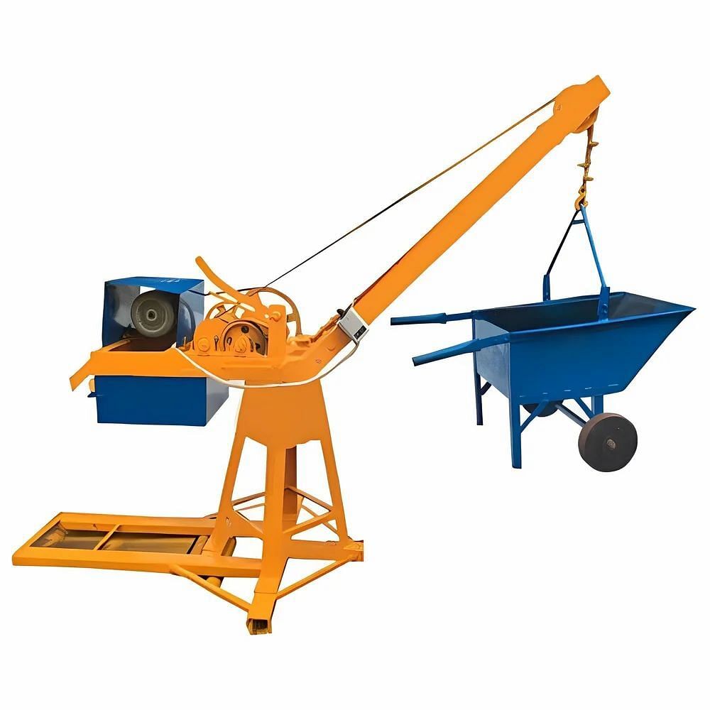 3m With Trolley Monkey Hoist Machines, For Construction, Capacity: 2 Ton