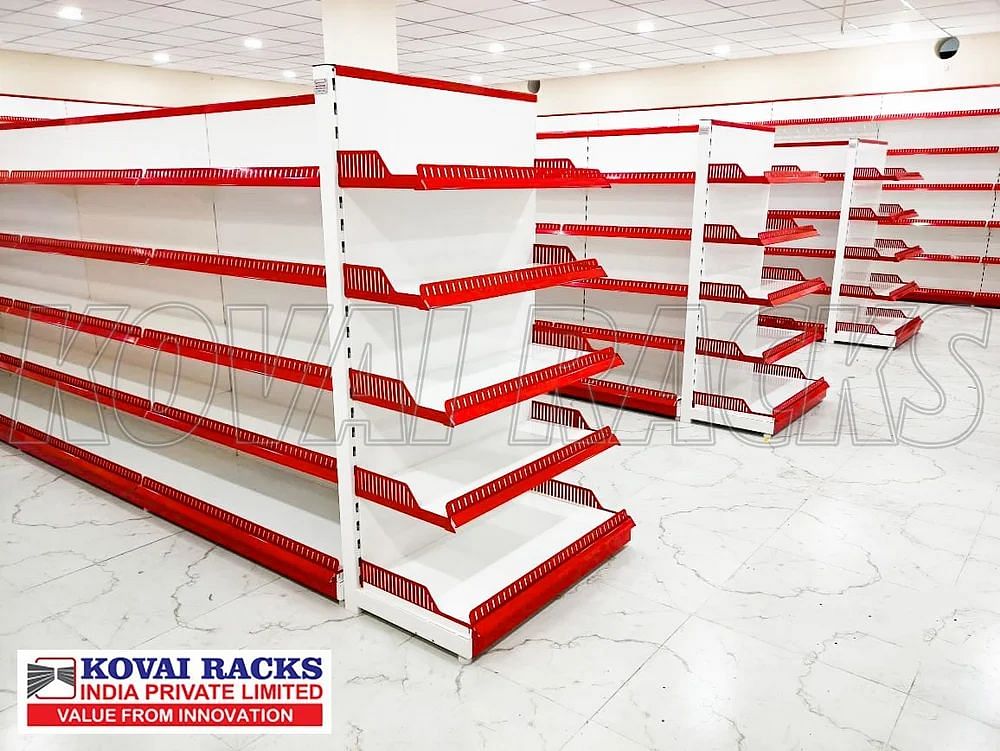 4 Shelves New Super Market Racks Pudukottai