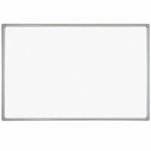 44 x 32 x 0.7 inch Melamine Writing Surface Aluminum Framed White Marker Board, Frame Material: Durable Aluminium