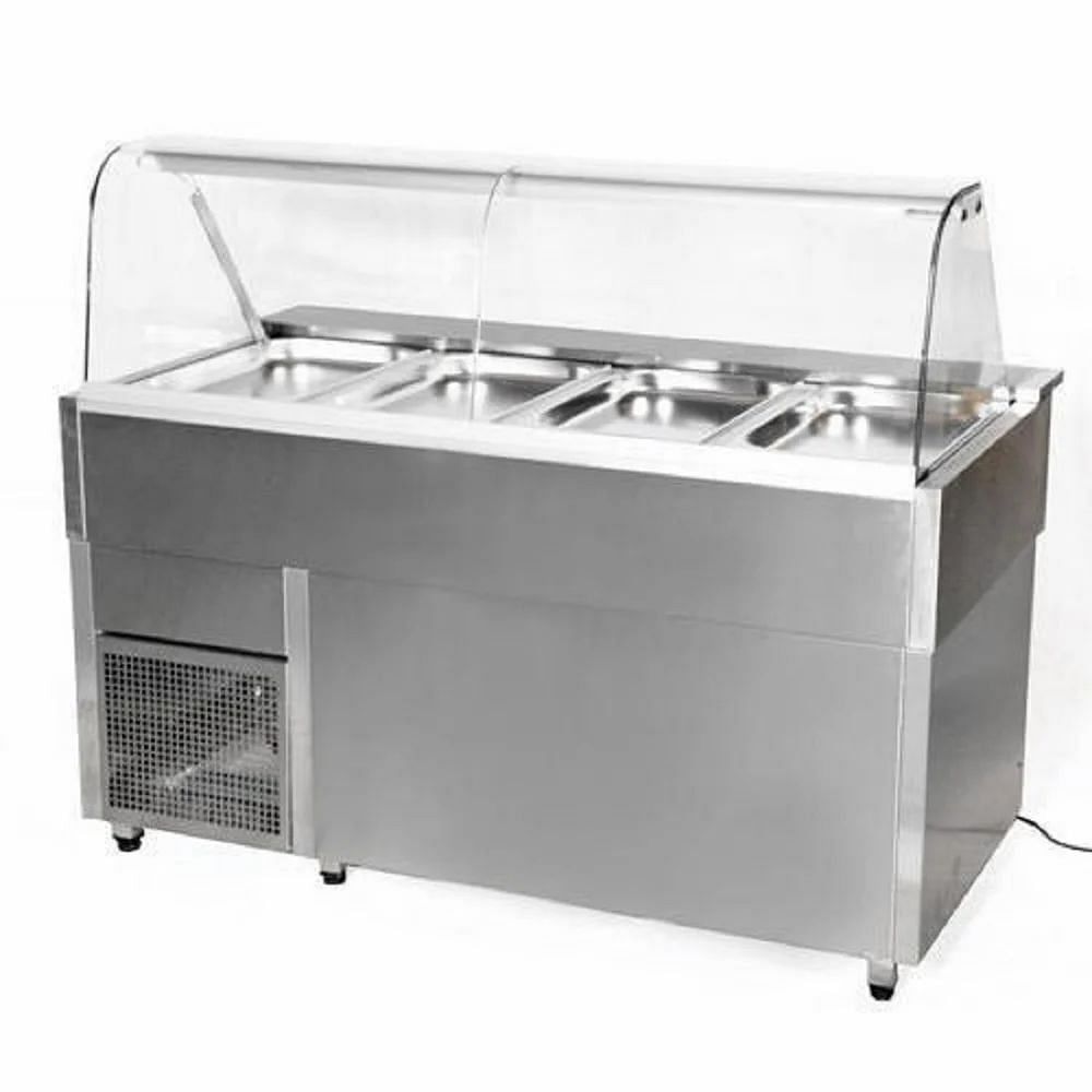 4.5 Feet Stainless Steel Display Bain Marie, For Catering