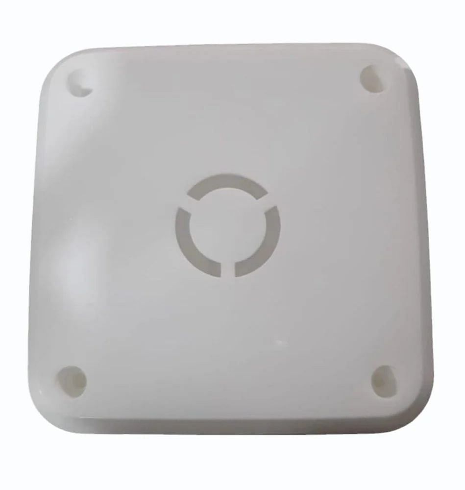 4M Pvc Gang Box 4x4, White, Plastic