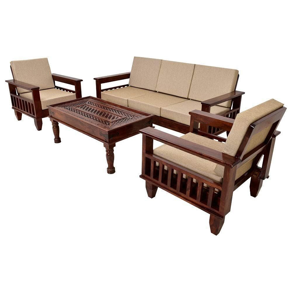 5 Seater Teak Wood Wooden Sofa