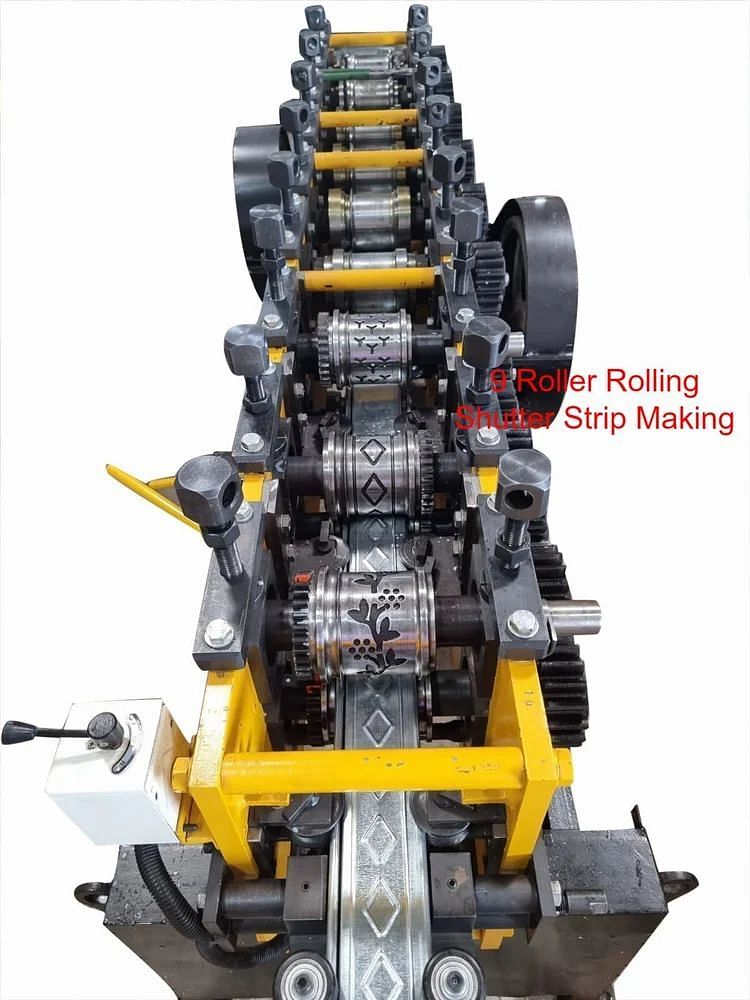 5 ton/day Mild Steel 9 Roller Rolling Shutter Strip Making Machine