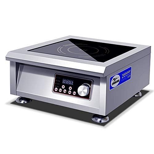 5000W Black Commercial Induction Cooker, Button