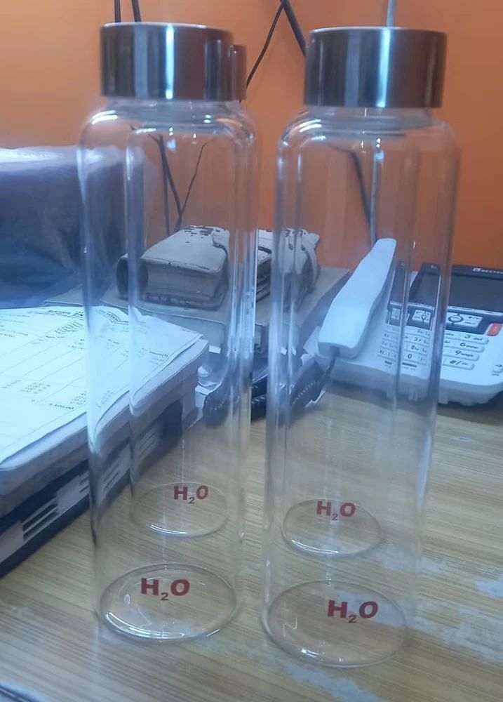 550 ML H2O Glass Bottles, For Water Bottle