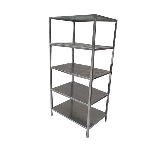 6 Ft Silver Stainless Steel Metal Rack, For Industrial