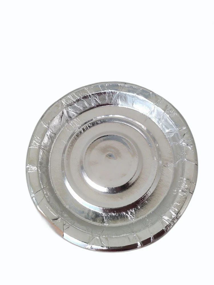 6 Inch Silver Foil Laminated Paper Plate