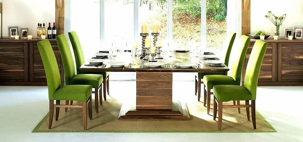 6 Seater Teak Wood Dining Table Set