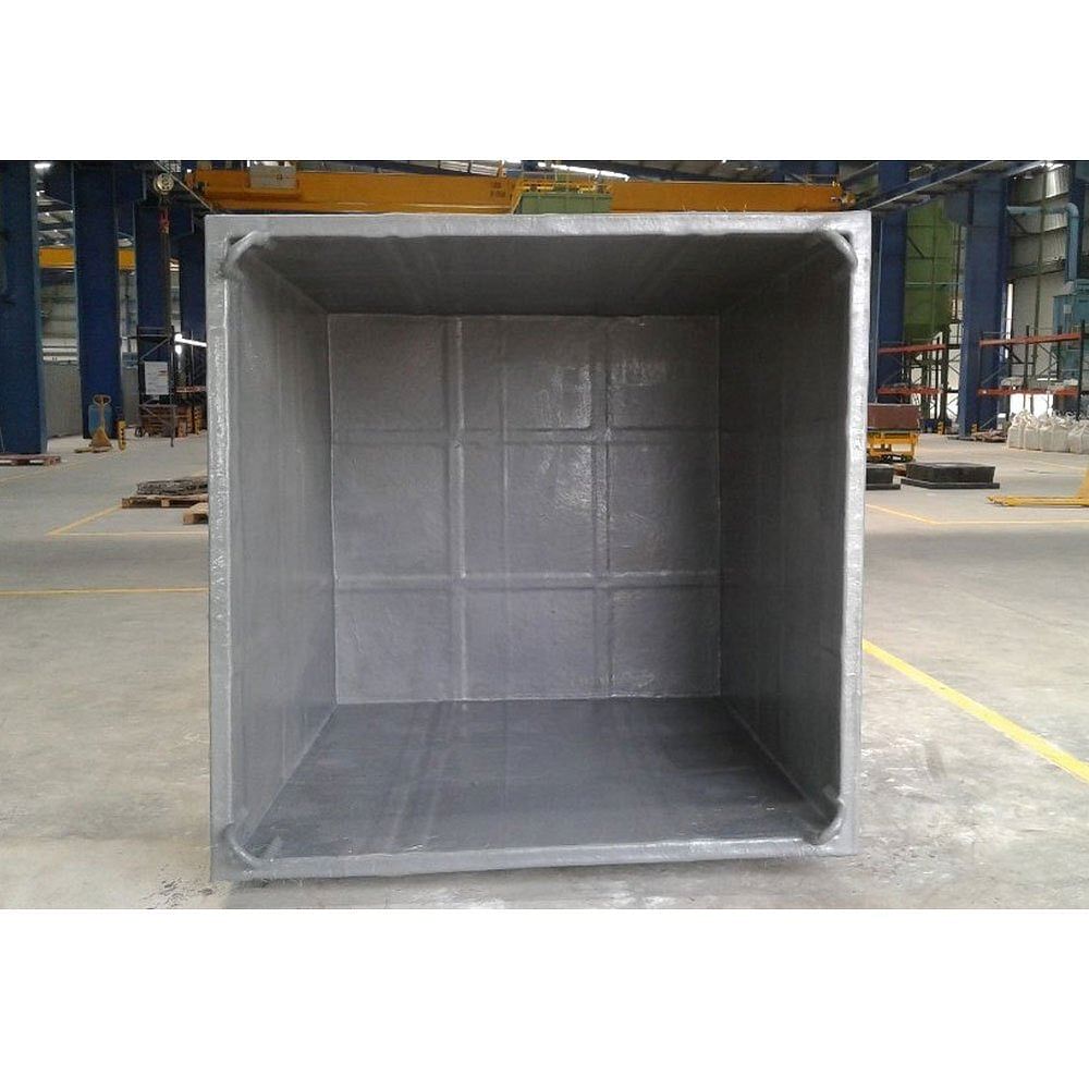 650 Mm 4 Feet FRP Lining-MS Tank, For Chemicals, Storage Capacity: 750L