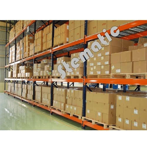 7-8.5M Orange Ware House Racking System, Storage Capacity: 4500 kg