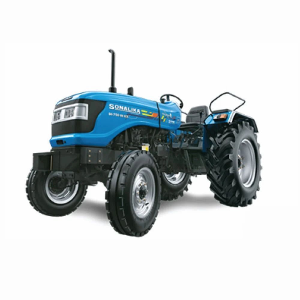 8 F + 2 R Sonalika Di 750 Iii Rx Tractor, 55 HP, 4 Cylinder