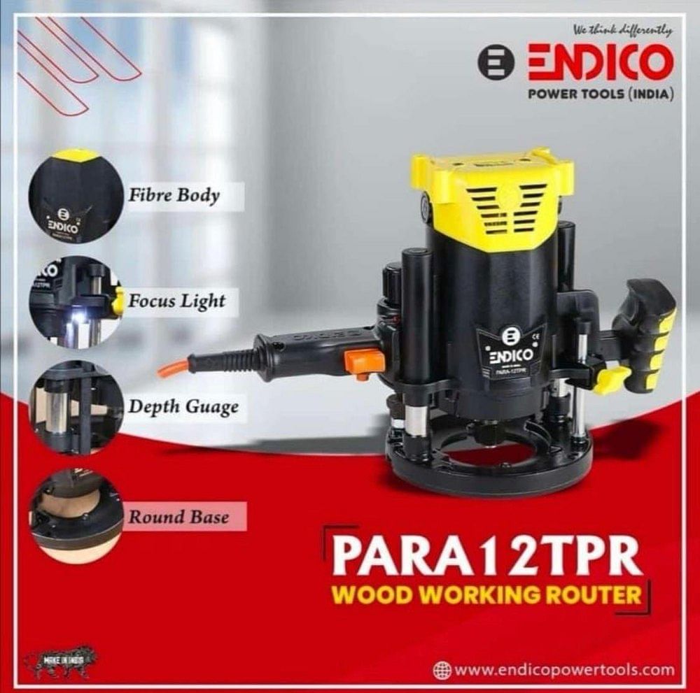 8mm,12mm Endico Router Para12TPR, 13000RPM, 1300W