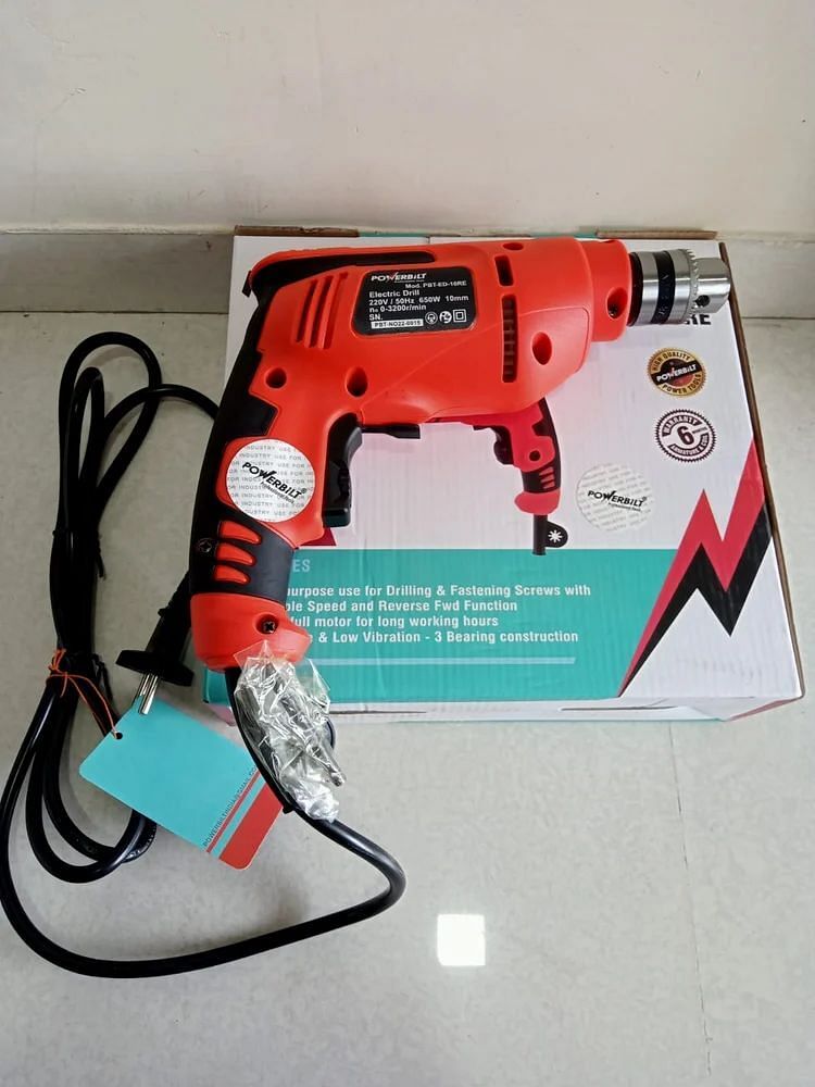 9 mm POWERBILT - Electric Drill Machine - PBT-ED-10RE, For Industrial