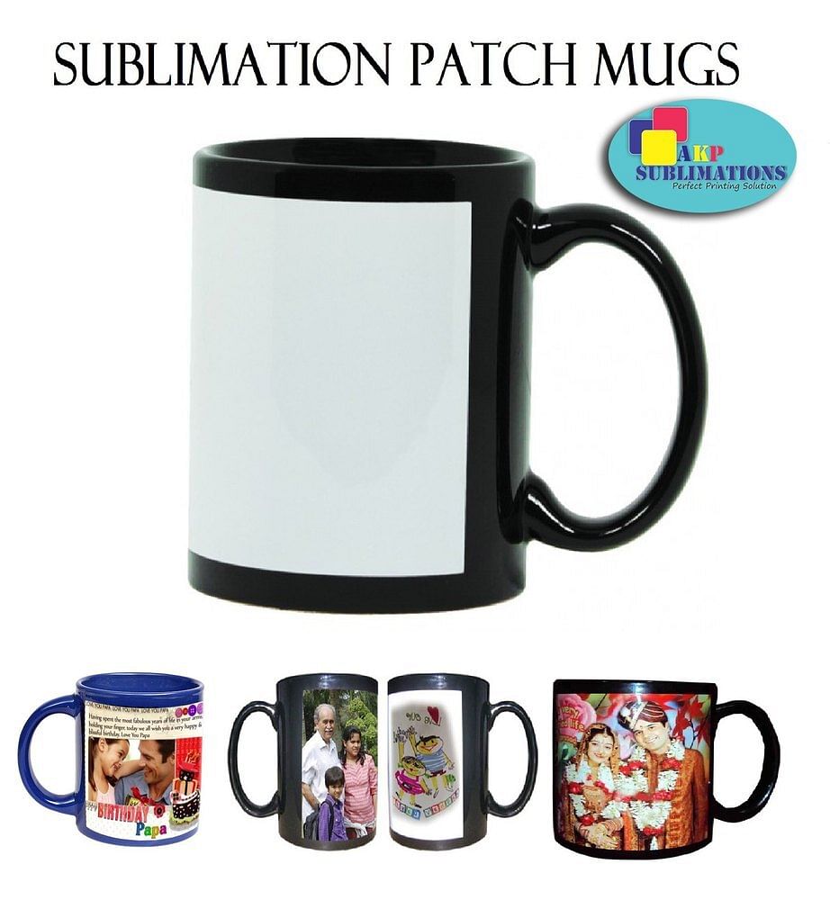 99 subimation Round Sublimation Patch Mugs, for Home,Office, Size: 11oz