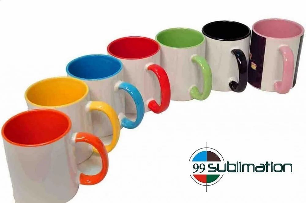 99Sublimation 3Tone Mugs Inner Colour MUG 11OZ MUGS ALL INDIA