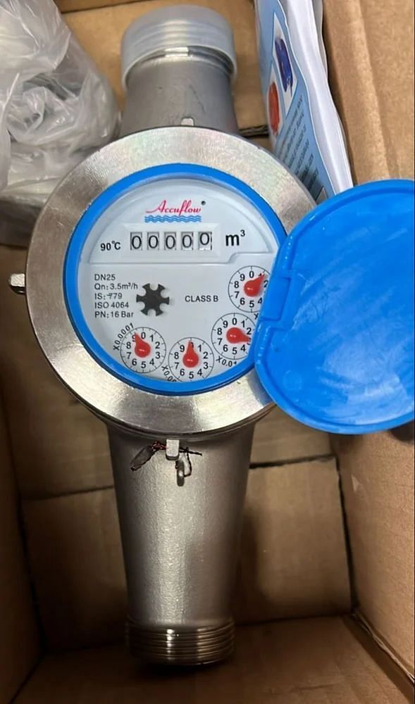 Accuflow Stainless Steel S S 316 Water Meter, For Industrial, Size: 0.5 - 2 Inch