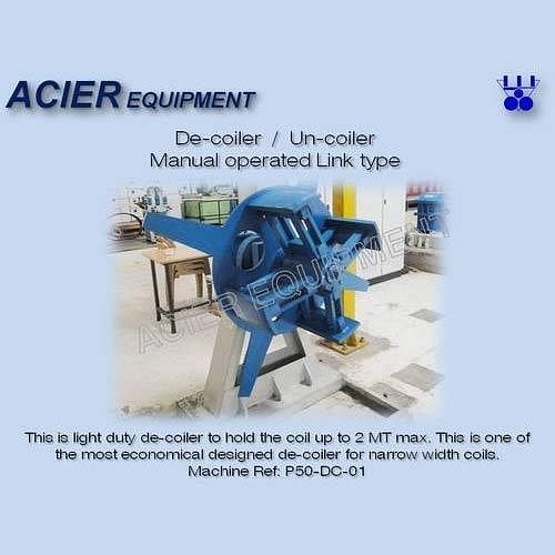 Acier Equipment Manual Link Type Decoiler, For Industrial