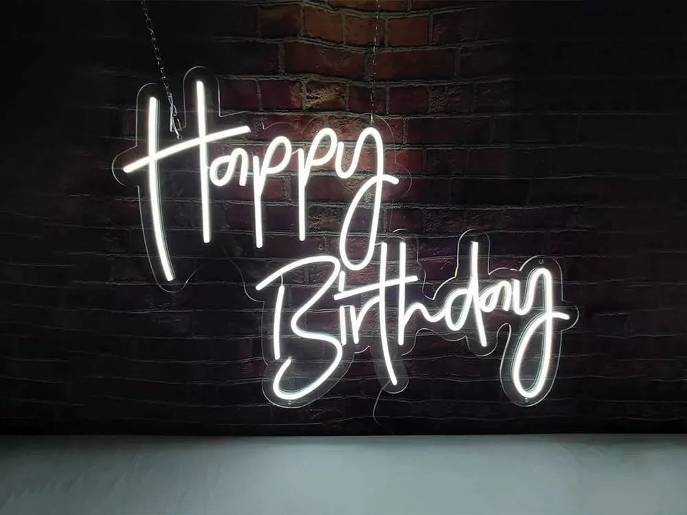 Acrylic Neon Happy Birthday Light, For Decoration