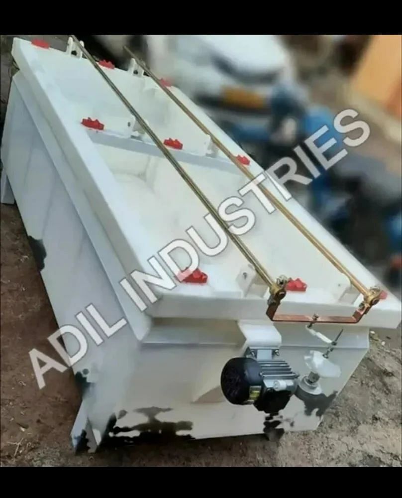 Adil Industries Chemicals/Oils Electroplating Cathode Movement Tank, For Industrial