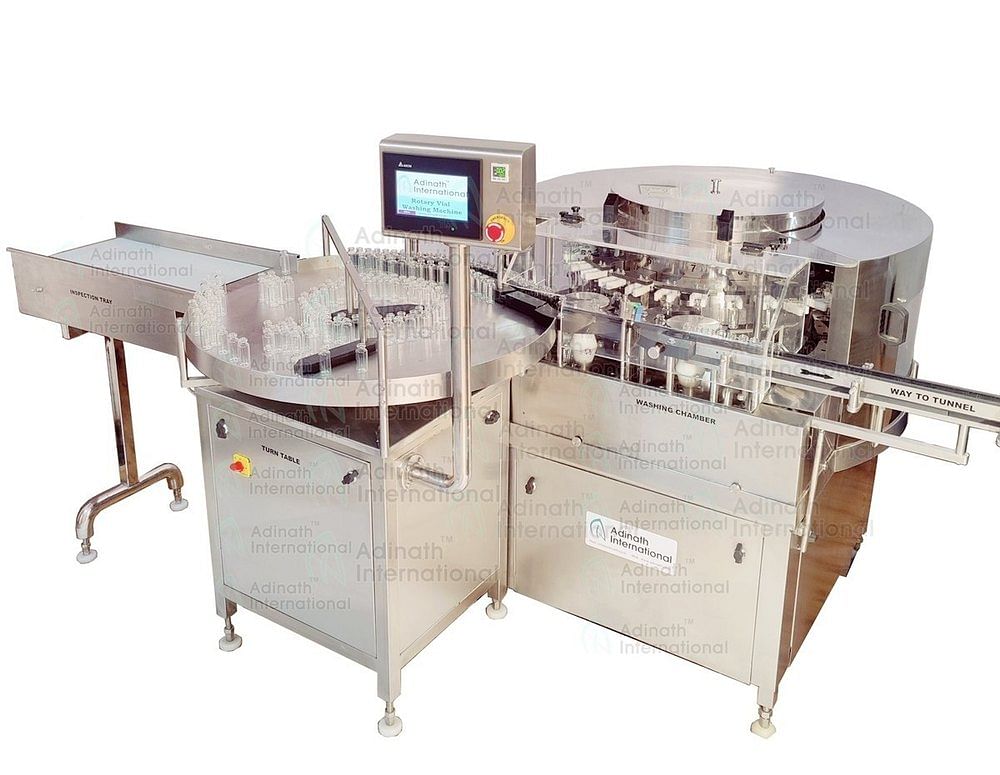 Adinath Automatic Vial Washing Machine, Capacity: Depends Upon Model