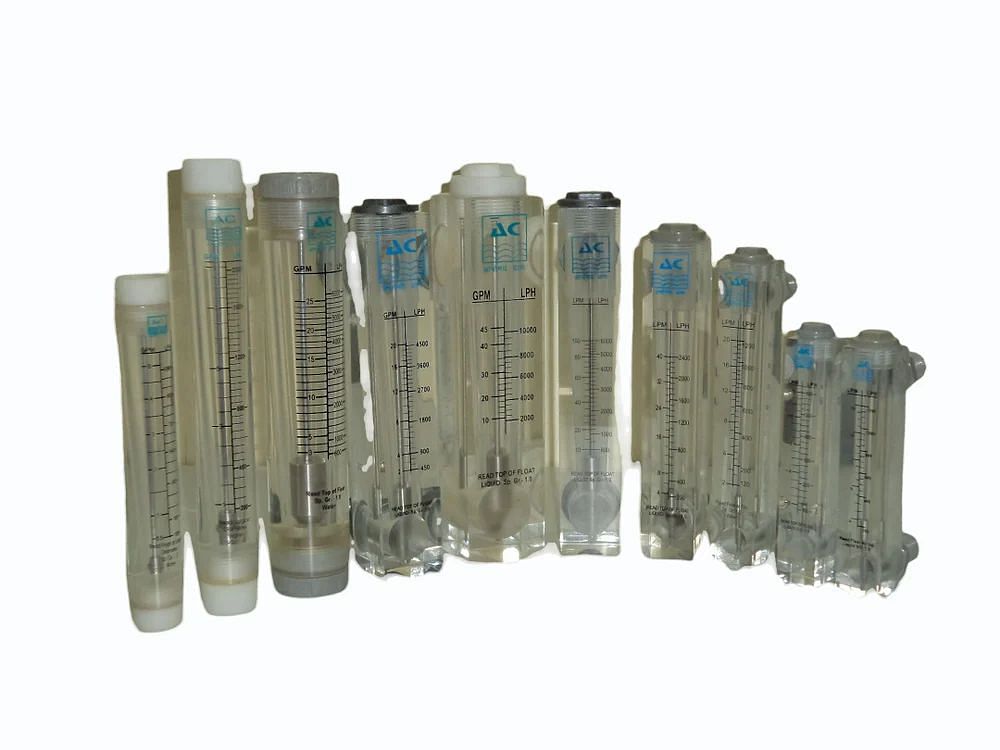 ADWYN acrylic rotameter Water Flow Meter, For Industrial