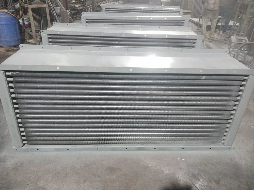 Air Cooled Polished Steam Heat Exchangers for Fish Feed Driers, For Food Process Industry