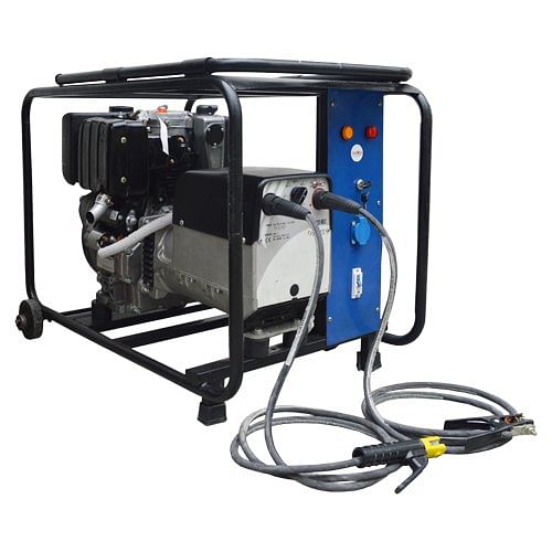 Air Cooling Silent or Soundproof Diesel Welding Generator, For Industrial, 415 V