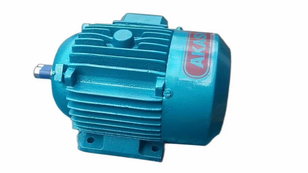 Akassh Three Phase 1hp 3phase motor, Voltage: 230V, 1440rpm,80 Frame