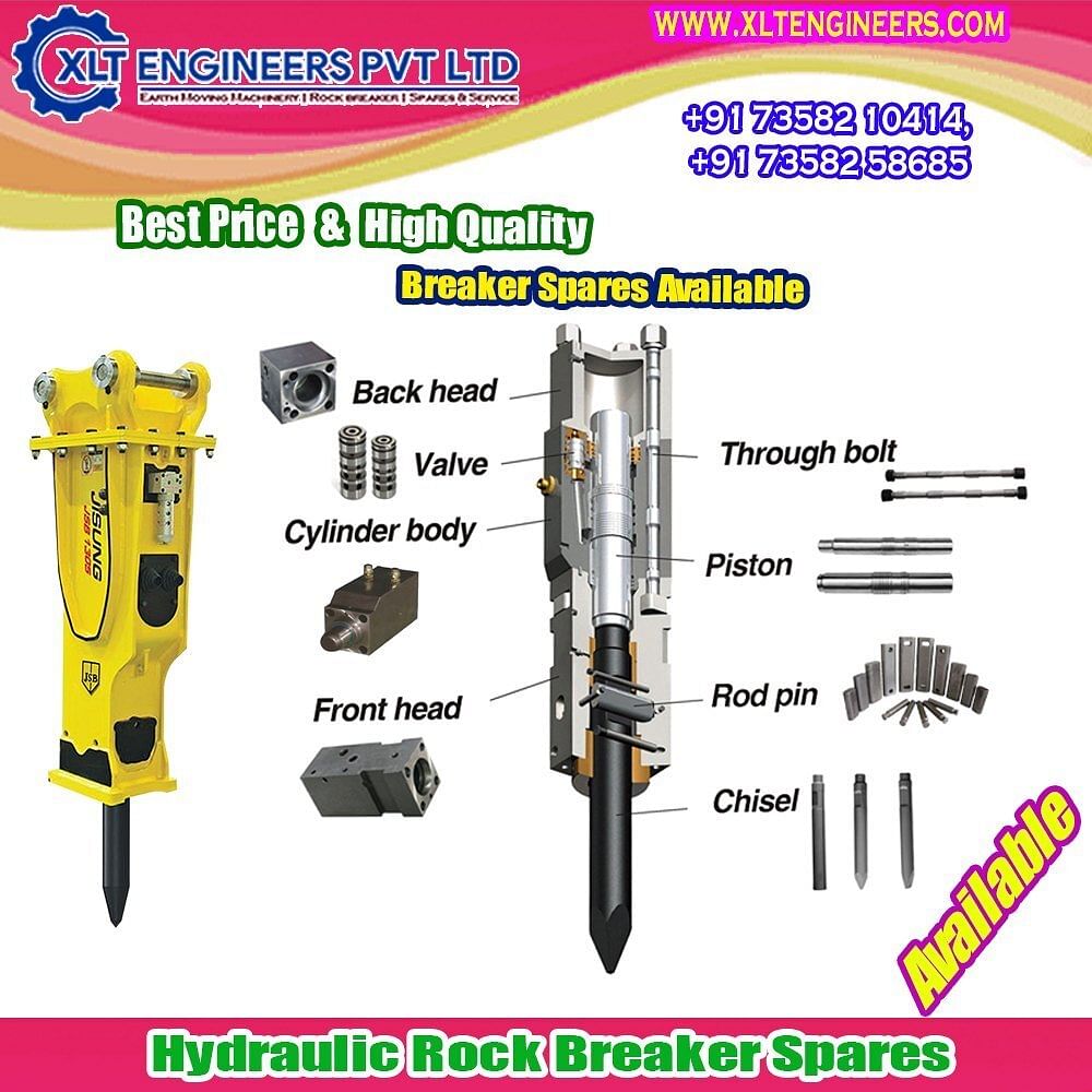 All Type Rock Breaker Spares Available