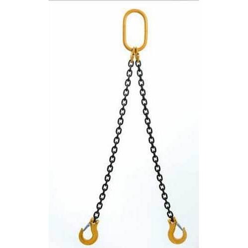 Alloy Steel Double Leg Bridle Chain Sling With Clevis Hook