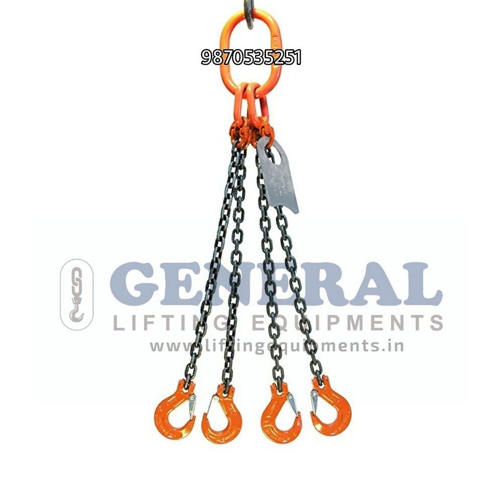 Alloy Steel Lifting Accessories Four Leg Chain Sling, Chain Grade: Grade 80