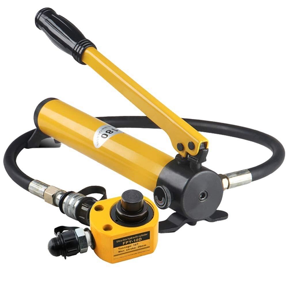 Alloy Steel Yellow Hydraulic Cylinder Jack, Capacity: 10-100Ton