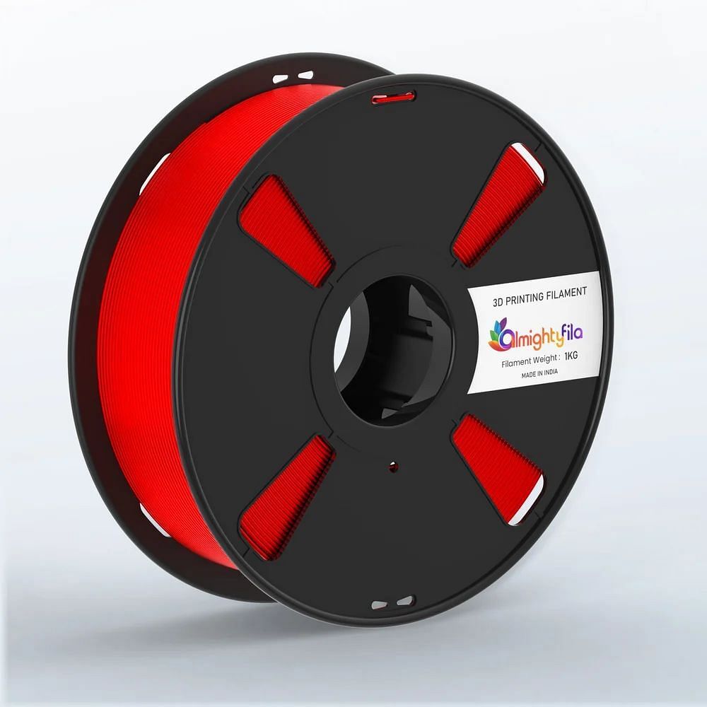 AlmightyFila - PLA PRO Glossy 3D Printer Filament 1.75mm Red