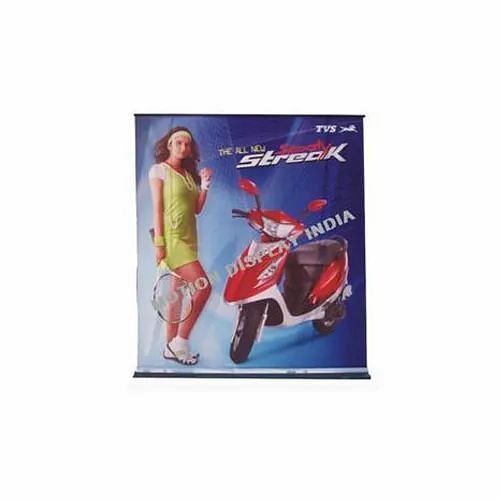 Aluminium Advertisement Roll-Up Banner Stand, For Advertising