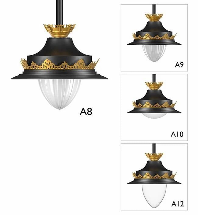 Aluminium Decorative Hinging Pole Light, Round