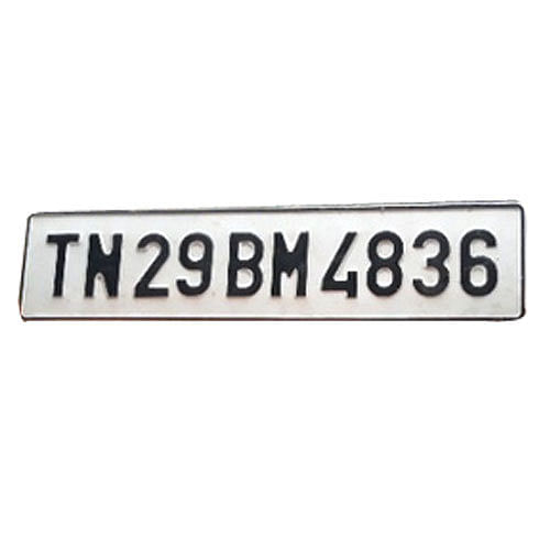 Aluminium Number Plate