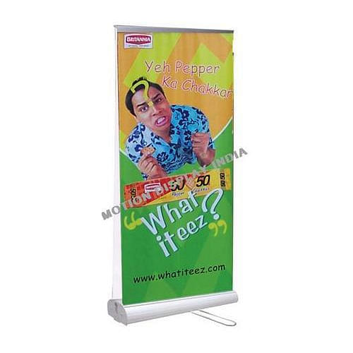 Aluminium Roll-Up Banner Stand, For Advertising, Size: 80 X 200 Cm