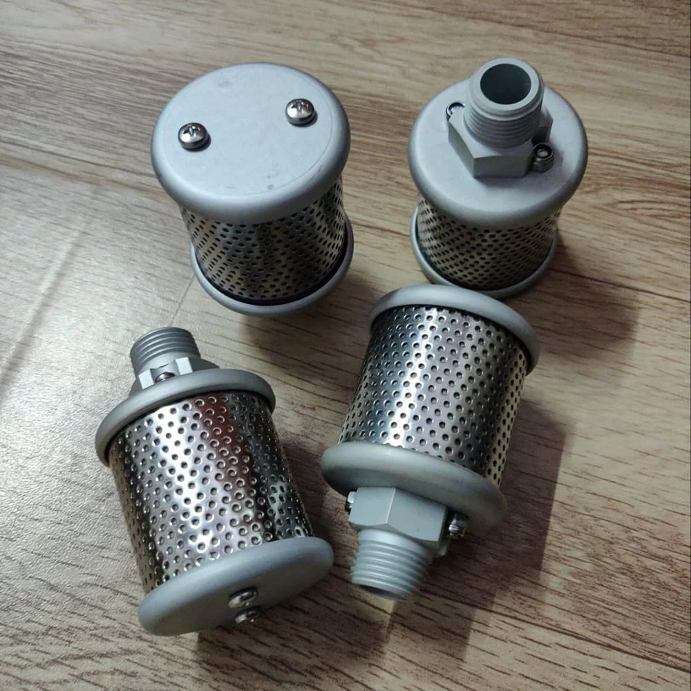 Aluminum & Stainless Steel. Compressed Air Silencer, For Industrial