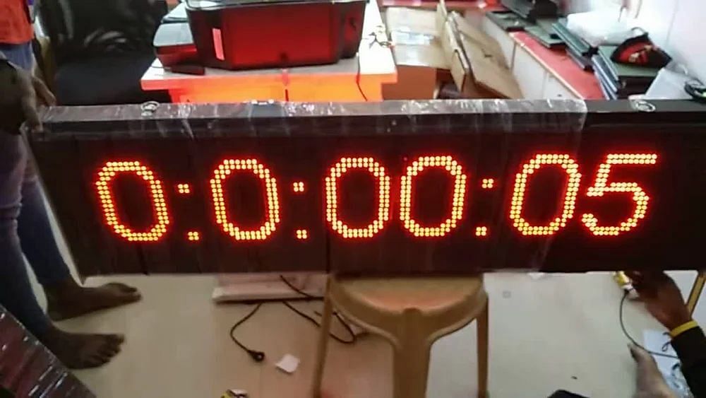 Aluminum LED Counter Timer Board, For Commercial/Outdoor Lights, Shape: Rectangle