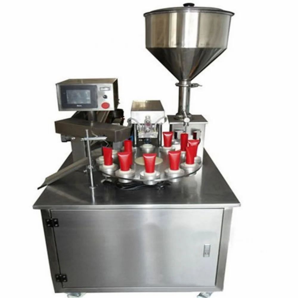 Amar Packaging Tube Filling Sealing Machine, Capacity: 60 Tubes Per Min