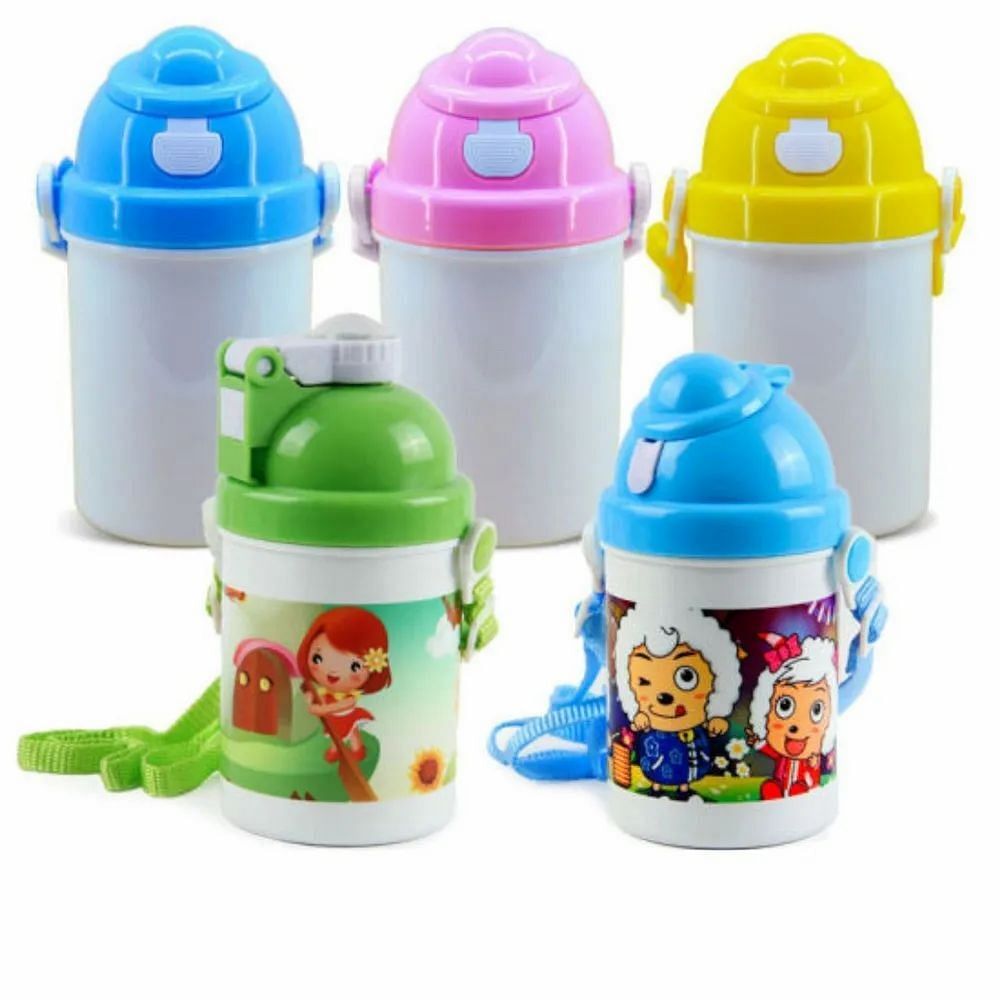 Ambition Gifts White,Yellow Polymer Kids Bottle, Size: Normal 450ml