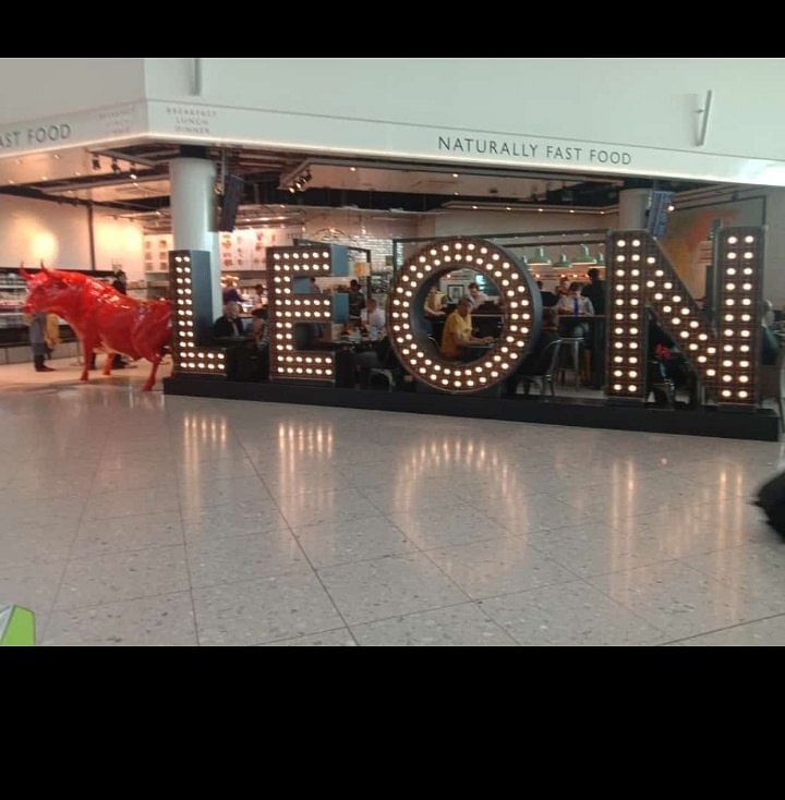 An Aluminium Letters Mall Sign Board