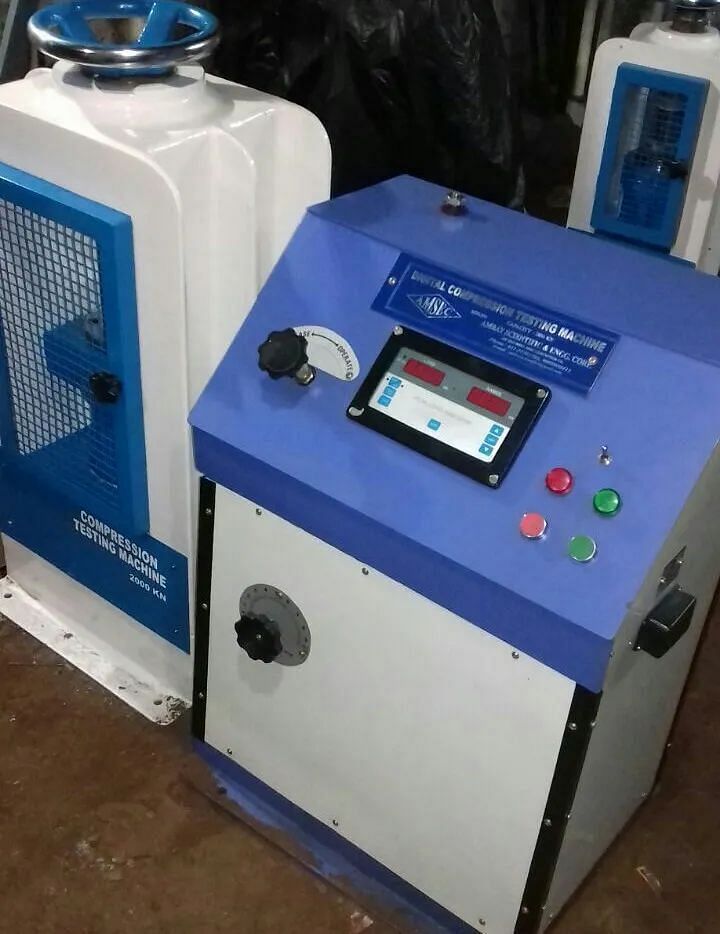 Analog Cube Testing Machine, Dial Gauge In Kn