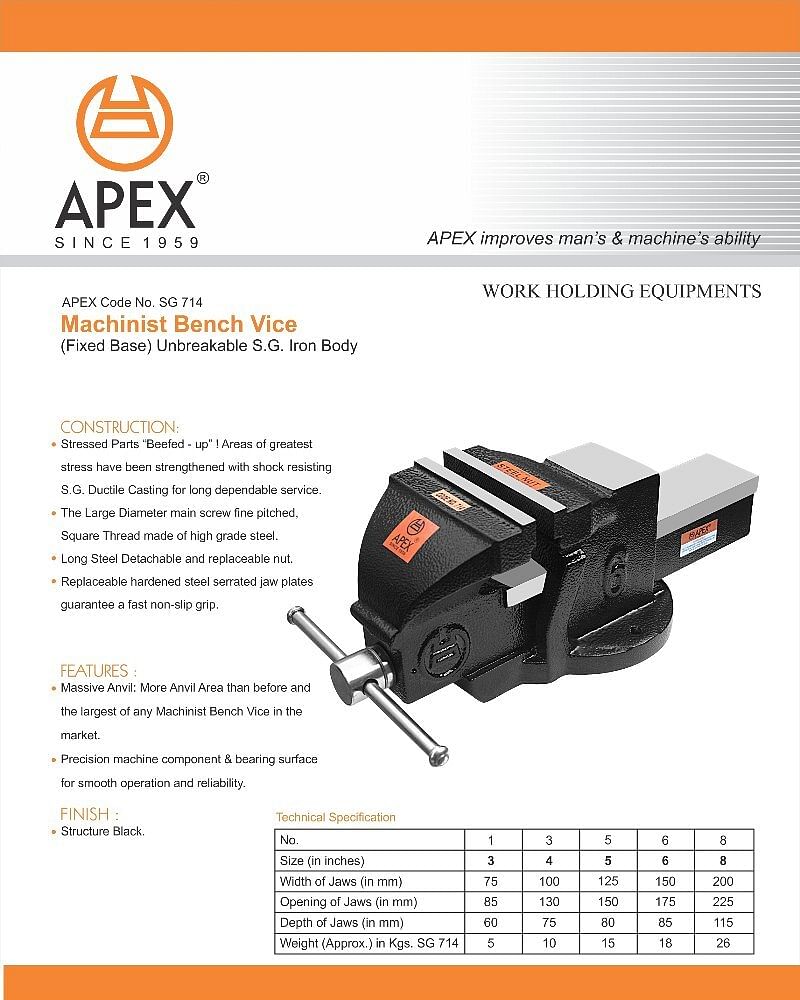 Apex Bench Vice, 150 mm