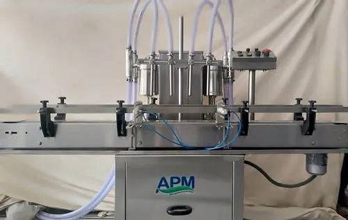 APM Volumetric Pesticide Liquid Filling Machine, Capacity: 1200 To 2400 Per Hour