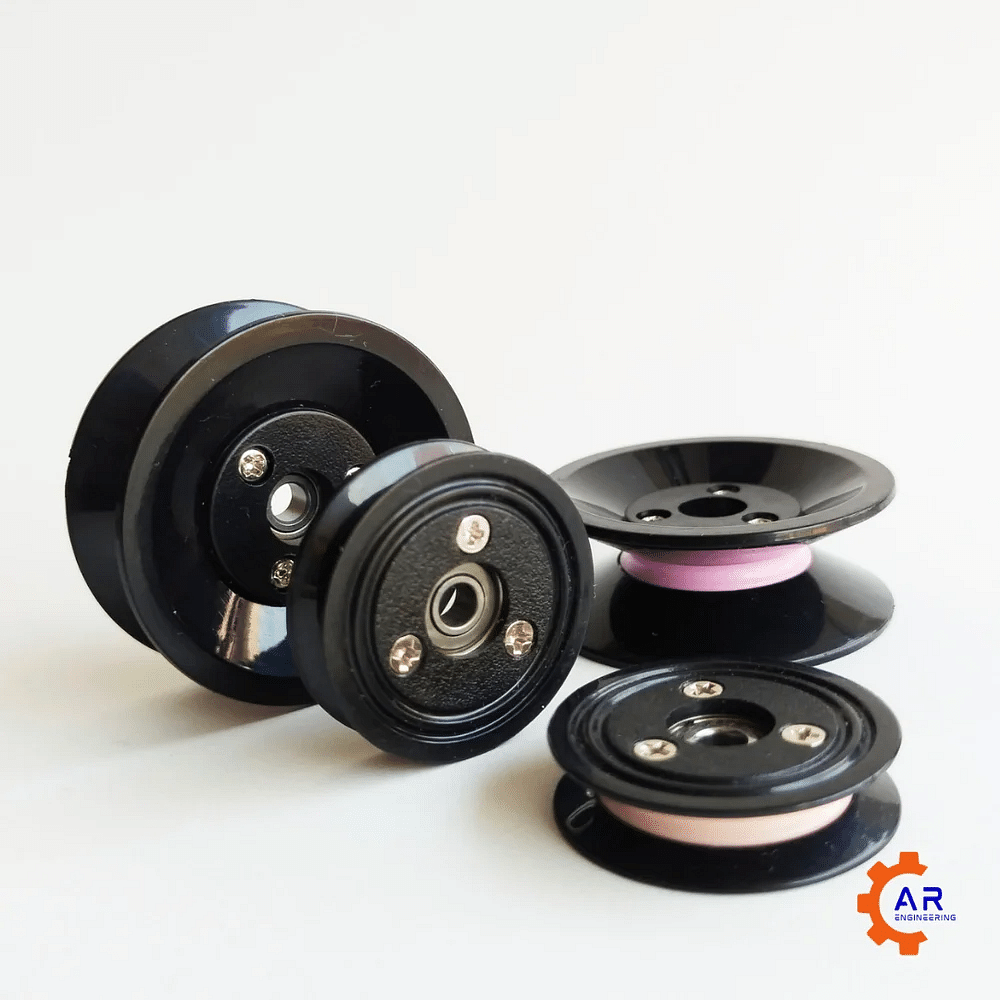 AR Engineering 40 mm Ceramic Pulleys, For Wire Preventer, Single Groove