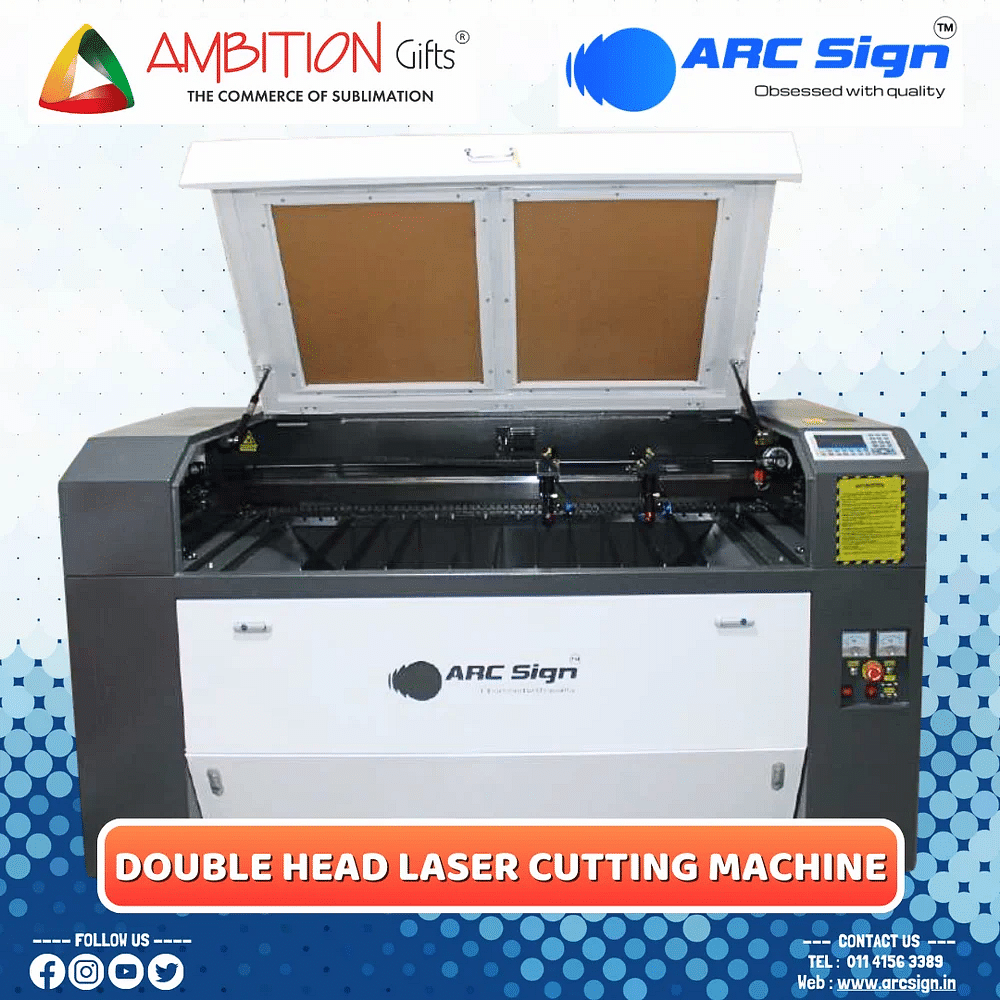 ARCSign Double Head CO2 Laser Cutting Machine for Acrylic and MDF Cutting