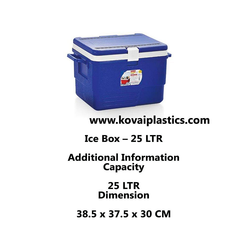 Aristo Red,Blue Plastic Cooler Box, Capacity: 25 Ltr