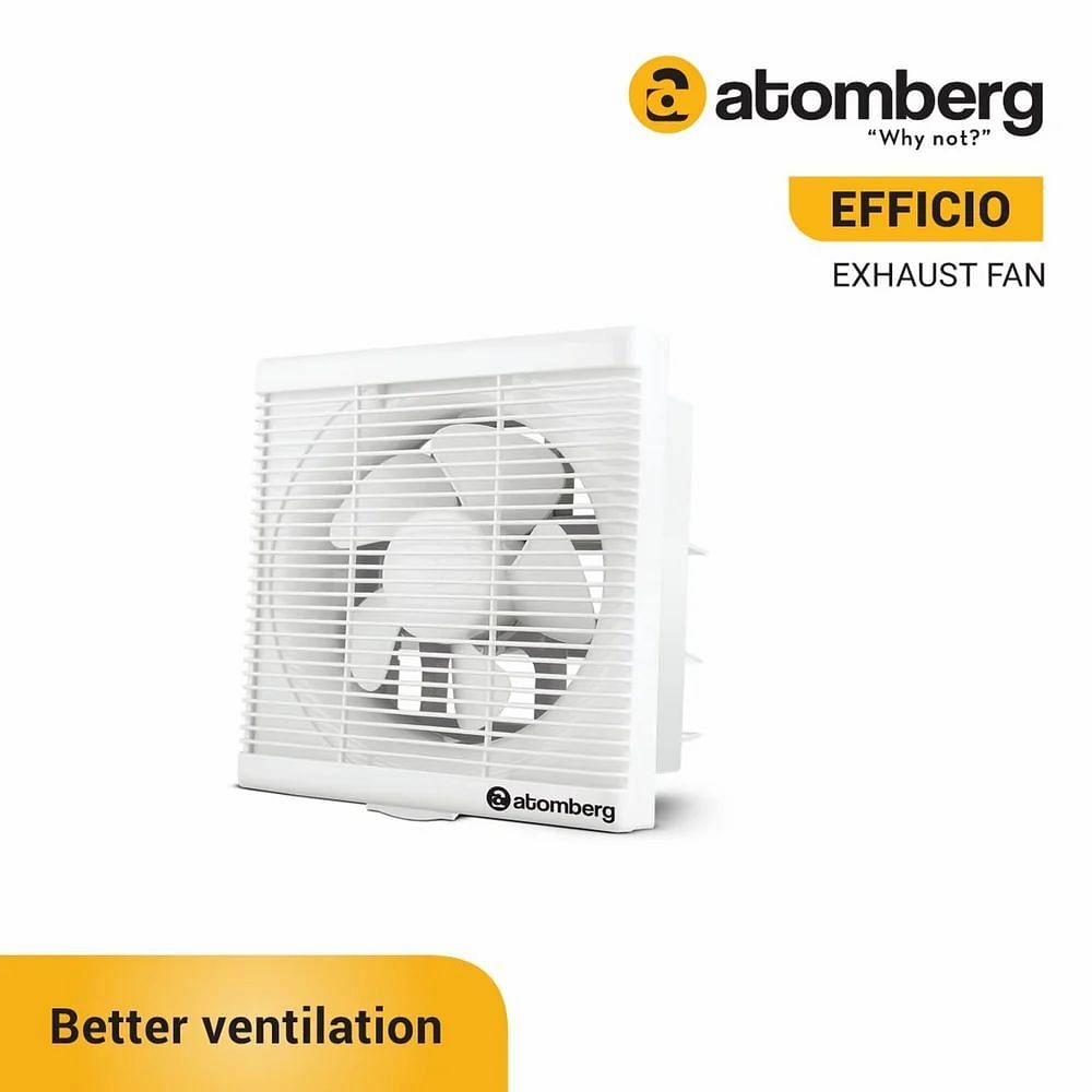 Atomberg Efficio 150mm (Sweep Size) BLDC Motor Energy Saving Exhaust Fan (White)