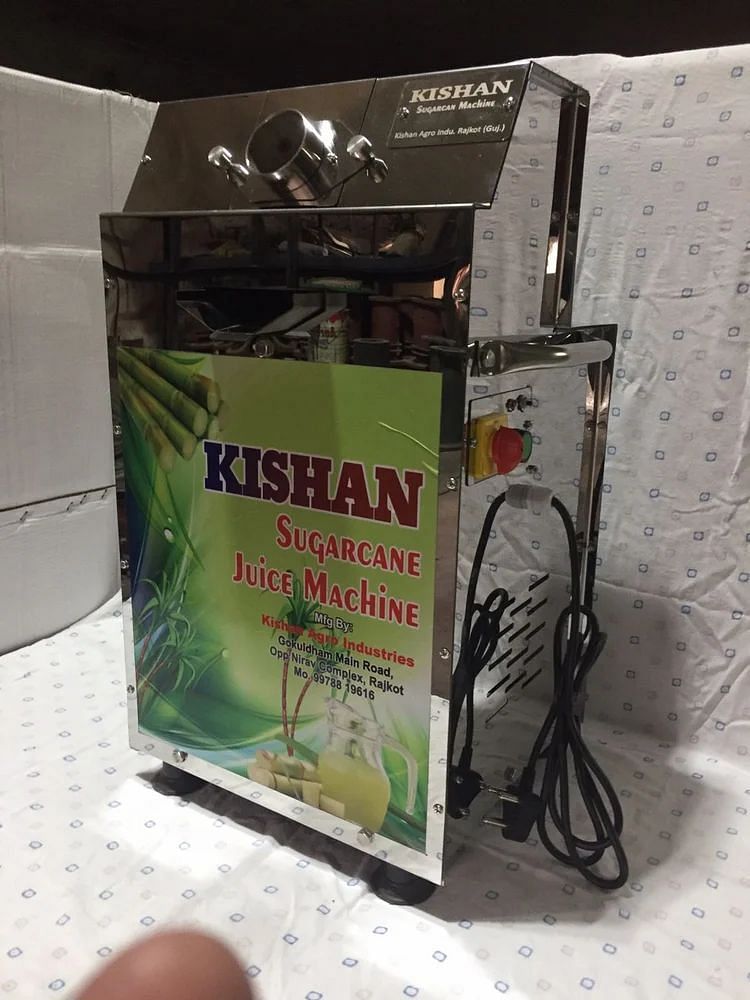 Automatic 0.75 HP Sugarcane Juice Machine, Yield: 400 ml/kg